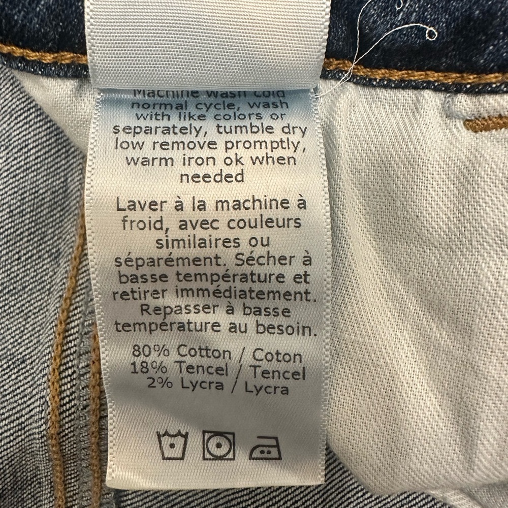 SANCTUARY Denim Connector Kick Crop Standard Rise Women Size 27 $169 MSRP NWT - Picture 11 of 11
